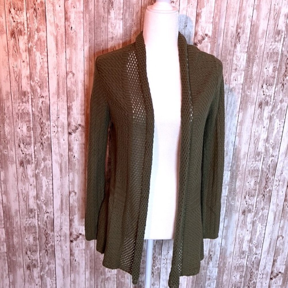 Fever Olive Green Cardigan Sweater size Small